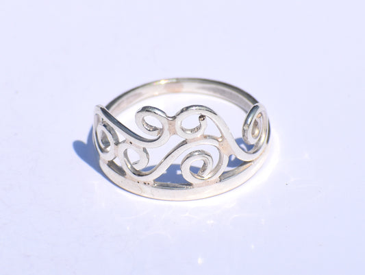 Spiral Ring, Silver Coil Ring, Silver Swing Ring, Handmade Ring, 925 Silver Ring, Silver Dainty Ring, Silver Anniversary Gift, Stacking Ring