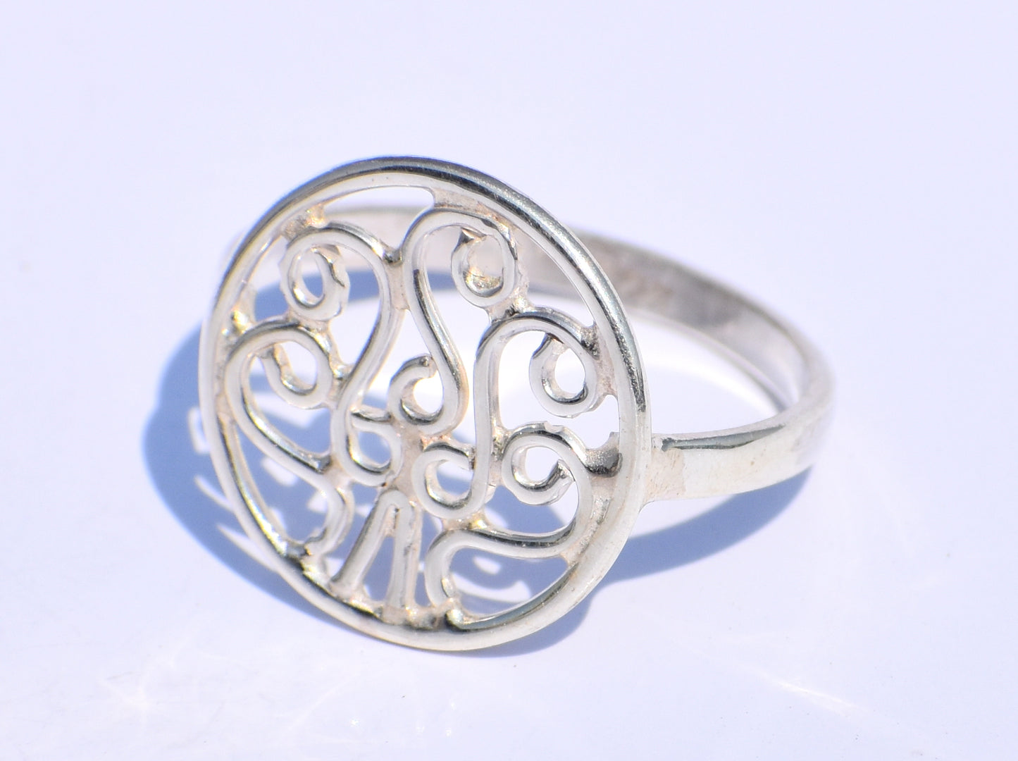 Spiral Ring, Silver Handcrafted Ring, 925 Sterling Silver Ring, Silver Tree Ring, Silver Dainty Ring, Silver Thin Ring, Silver Promise Ring