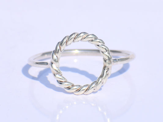 Hollow Ring, Handmade Ring, 925 Silver Ring, Silver Circle Ring, Silver Dainty Ring, Thin Silver Ring, Stacking Ring, Gift For Her, Gift Her