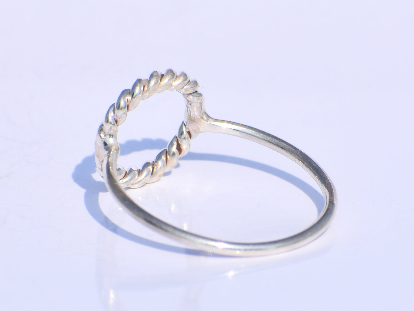 Hollow Ring, Handmade Ring, 925 Silver Ring, Silver Circle Ring, Silver Dainty Ring, Thin Silver Ring, Stacking Ring, Gift For Her, Gift Her