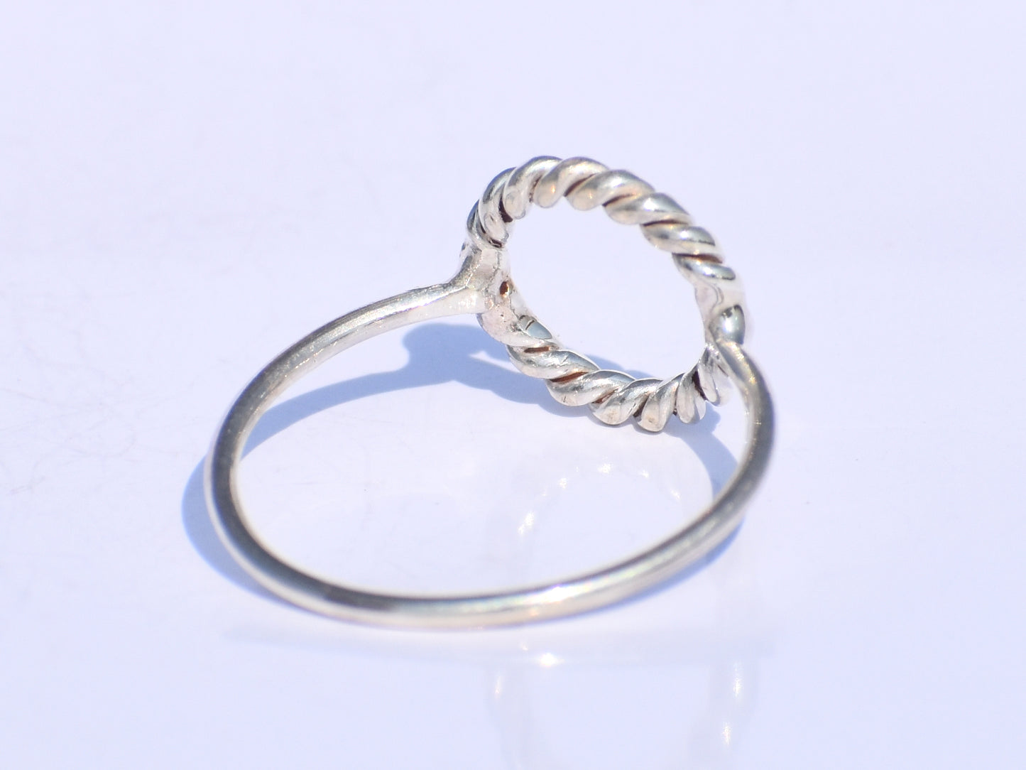 Hollow Ring, Handmade Ring, 925 Silver Ring, Silver Circle Ring, Silver Dainty Ring, Thin Silver Ring, Stacking Ring, Gift For Her, Gift Her