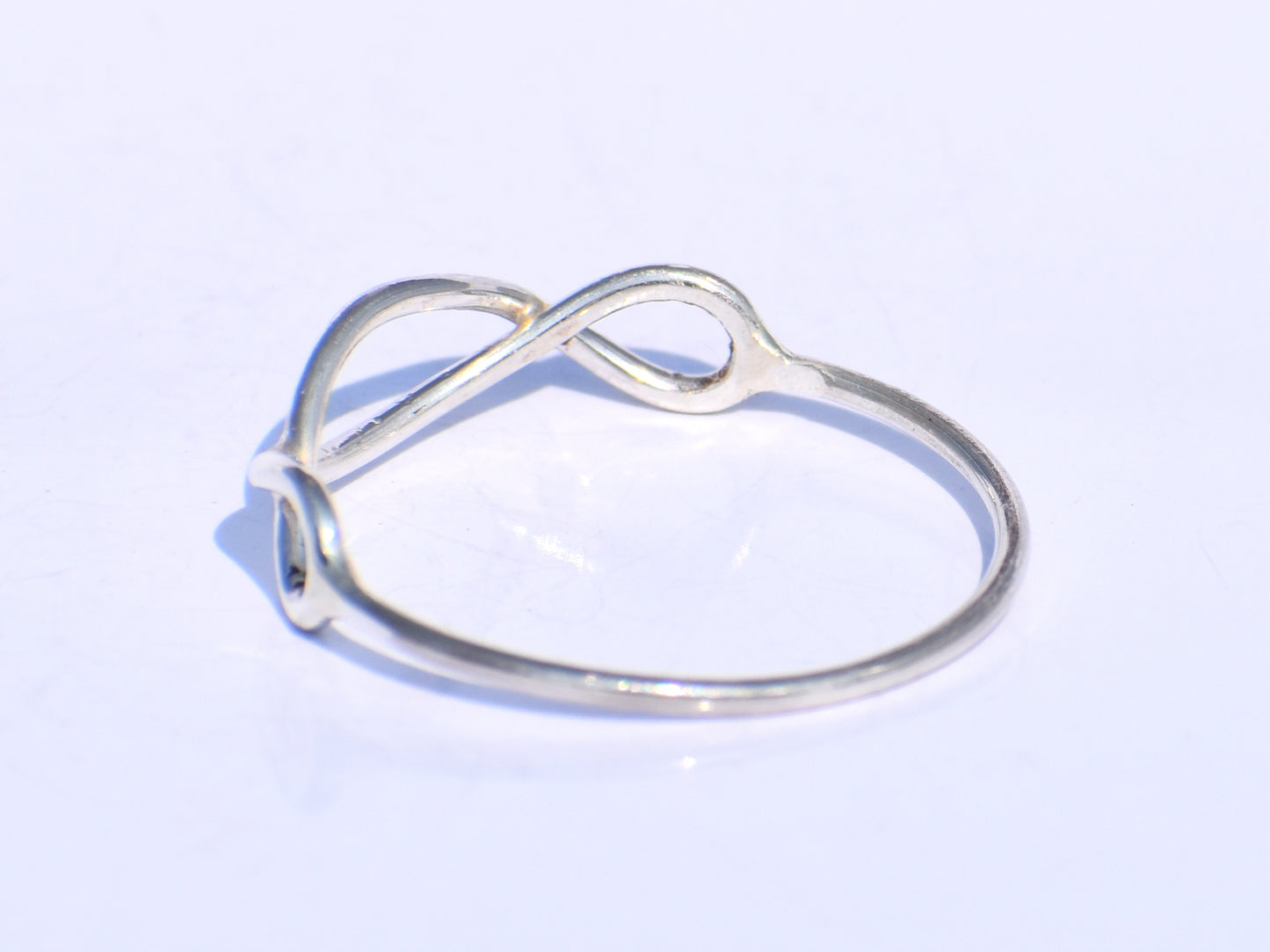 Silver Infinity Ring, Silver Hollow Ring, Handmade Ring, 925 Sterling Silver Ring, Stacking Ring, Bohemian Jewelry, Unisex Jewelry, Gift Her