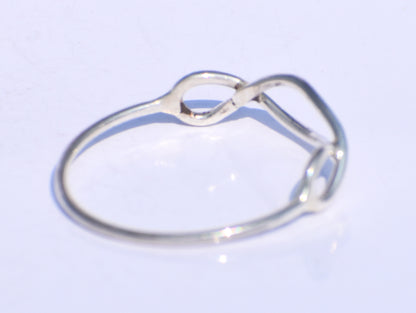 Silver Infinity Ring, Silver Hollow Ring, Handmade Ring, 925 Sterling Silver Ring, Stacking Ring, Bohemian Jewelry, Unisex Jewelry, Gift Her