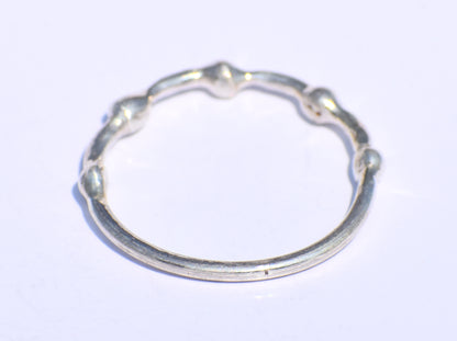 Silver Beads Ring, Silver Ball Ring, Handmade Ring, 925 Sterling Silver Ring, Bohemian Ring, Stacking Ring, Silver Boho Ring, Ring For Women