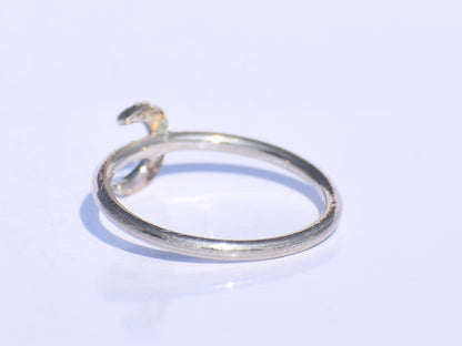 Crescent Moon Ring, 925 Sterling Silver Ring, Minimalist Ring, Silver Moon Ring, Handmade Ring, Unisex Jewelry, Promise Ring, Gift For Women