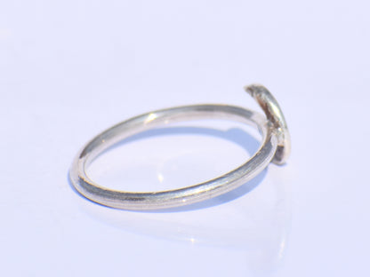 Crescent Moon Ring, 925 Sterling Silver Ring, Minimalist Ring, Silver Moon Ring, Handmade Ring, Unisex Jewelry, Promise Ring, Gift For Women