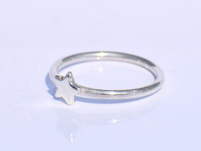 Silver Star Ring, Dainty Star Ring, Minimalistic Star Ring, Celestial Ring, Mini Star Ring, 925 Sterling Silver Ring, Thumb Ring, Boho Ring