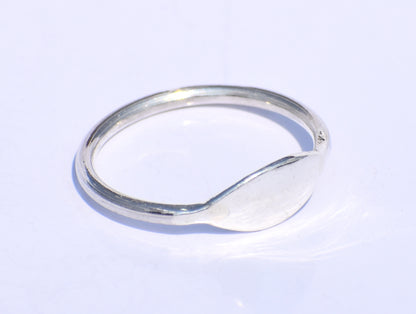 Signet Ring, Stacking Ring, Dainty Ring, Chunky Rings, Fidget Ring, Handmade Ring, 925 Silver Ring, Simple Ring, Everyday Ring, Gift For Her