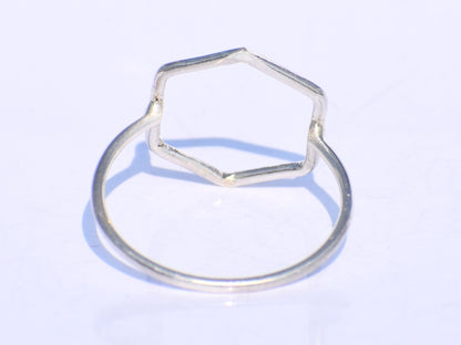 Silver Geometric Ring, Silver Hollow Ring, Handmade Ring, 925 Silver Ring, Chunky Ring, Midi Ring, Stacking Ring, Promise Ring, Gift For Her