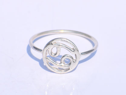 Cancer Sign Ring, Constellation Ring, Celestial Jewelry, Zodiac Ring, Handmade Ring, Stacking Ring, Minimalist Ring, Dainty Ring, Boho Gifts