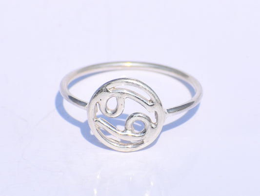 Cancer Sign Ring, Constellation Ring, Celestial Jewelry, Zodiac Ring, Handmade Ring, Stacking Ring, Minimalist Ring, Dainty Ring, Boho Gifts