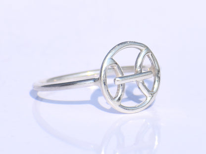Silver Ring, Pisces Ring, Handmade Ring, 925 Silver Ring, Silver Zodiac Ring, Silver Constellation Ring, Minimalist Ring, Boho Ring For Her