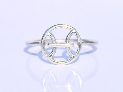 Silver Ring, Pisces Ring, Handmade Ring, 925 Silver Ring, Silver Zodiac Ring, Silver Constellation Ring, Minimalist Ring, Boho Ring For Her