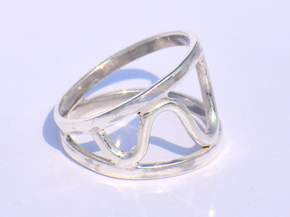 Silver Ring, Handmade Ring, Swan Neck Ring, 925 Sterling Silver Ring, Geometric Ring Silver, Minimalist Ring, Stacking Ring, Gift For Women
