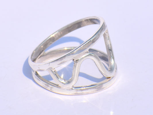Silver Ring, Handmade Ring, Swan Neck Ring, 925 Sterling Silver Ring, Geometric Ring Silver, Minimalist Ring, Stacking Ring, Gift For Women