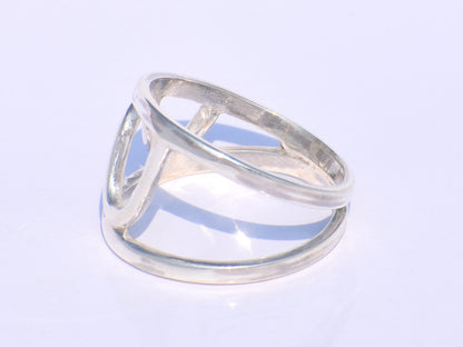 Silver Ring, Handmade Ring, Swan Neck Ring, 925 Sterling Silver Ring, Geometric Ring Silver, Minimalist Ring, Stacking Ring, Gift For Women