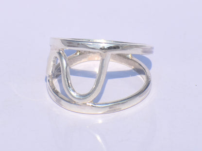 Silver Ring, Handmade Ring, Swan Neck Ring, 925 Sterling Silver Ring, Geometric Ring Silver, Minimalist Ring, Stacking Ring, Gift For Women