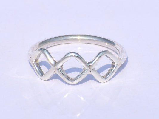 Hollow Ring, Handmade Ring, 925 Silver Ring, Triple Hollow Ring, Midi Ring, Stacking Ring, Fidget Ring, Chunky Ring, Circle Ring, Gift Ring