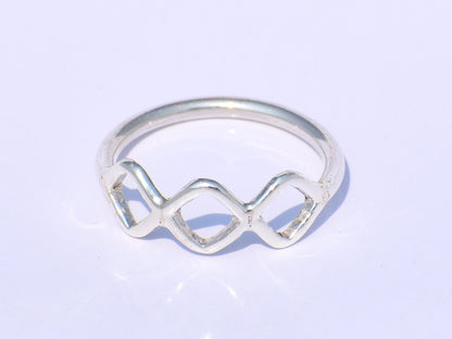 Hollow Ring, Handmade Ring, 925 Silver Ring, Triple Hollow Ring, Midi Ring, Stacking Ring, Fidget Ring, Chunky Ring, Circle Ring, Gift Ring