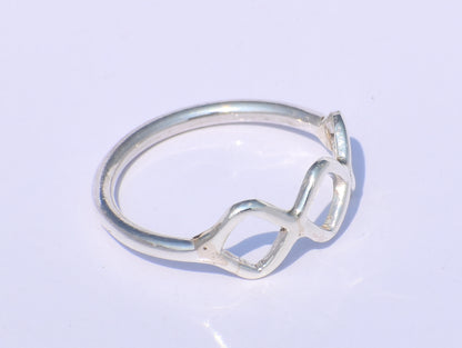 Hollow Ring, Handmade Ring, 925 Silver Ring, Triple Hollow Ring, Midi Ring, Stacking Ring, Fidget Ring, Chunky Ring, Circle Ring, Gift Ring