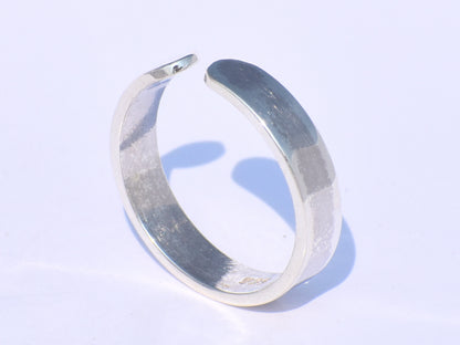 Plain Band Ring, Sterling Silver Ring, Adjustable Ring, Silver Ring, Thumb Ring, Promise Ring, Wedding Band, Handmade Ring, Unisex Jewelry