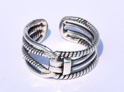 Chunky Band Ring, Statement Band Ring, Handmade Band Ring, 925 Silver Band Ring, Wide Band Ring, Adjustable Band Ring, Silver Valentine Gift