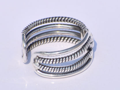 Chunky Band Ring, Statement Band Ring, Handmade Band Ring, 925 Silver Band Ring, Wide Band Ring, Adjustable Band Ring, Silver Valentine Gift