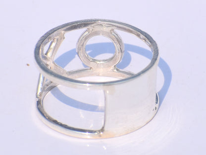 925 Solid Sterling Silver Band Ring, Handmade Band Ring, Statement Ring, Unisex Jewelry, Wedding Band, Valentine's Gift, XO Peace band Ring