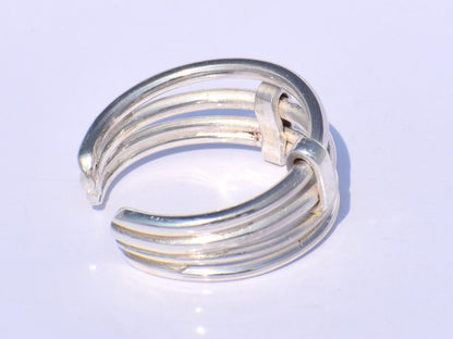 Chunky Band Ring, Weave Ring, Twist Ring, Handmade Ring, 925 Sterling Silver Ring, Dainty Ring, Fidget Ring, Meditation Ring, Gift For Women