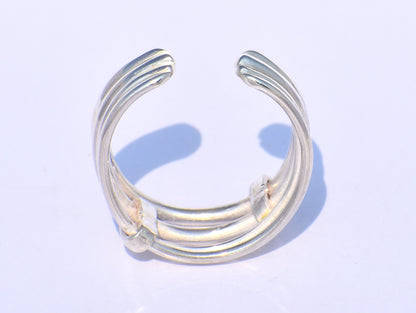 Chunky Band Ring, Weave Ring, Twist Ring, Handmade Ring, 925 Sterling Silver Ring, Dainty Ring, Fidget Ring, Meditation Ring, Gift For Women
