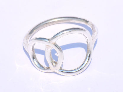 Hollow Ring, Sterling Silver Ring, Handmade Ring, Chunky Ring, Circle Ring, Stacking Ring, Dainty Ring, Fidget Ring, Women Ring, Boho Ring
