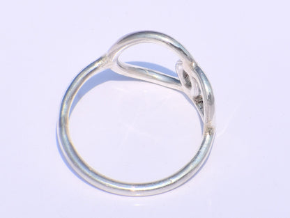 Hollow Ring, Sterling Silver Ring, Handmade Ring, Chunky Ring, Circle Ring, Stacking Ring, Dainty Ring, Fidget Ring, Women Ring, Boho Ring