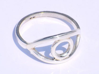 Eye Ring, 925 Sterling Silver Ring, Statement Ring, Handmade Ring, Evil Eye Ring, Bohemian Ring, Dainty Ring, Chunky Ring, Anniversary Gift