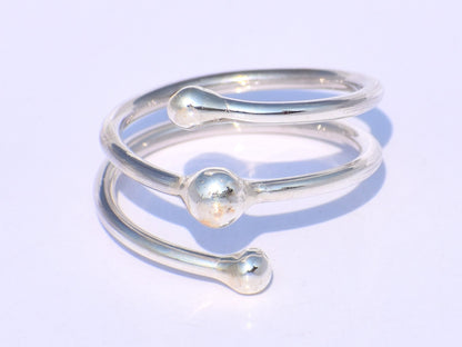 Spiral Ring, 925 Sterling Silver, Wrap Ring, Coil Ring, Chunky Ring, Statement Ring, Handmade Ring, Women Ring, Anniversary Gift, Boho Ring