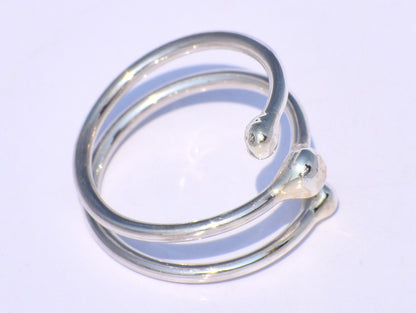 Spiral Ring, 925 Sterling Silver, Wrap Ring, Coil Ring, Chunky Ring, Statement Ring, Handmade Ring, Women Ring, Anniversary Gift, Boho Ring