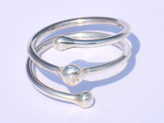 Spiral Ring, 925 Sterling Silver, Wrap Ring, Coil Ring, Chunky Ring, Statement Ring, Handmade Ring, Women Ring, Anniversary Gift, Boho Ring