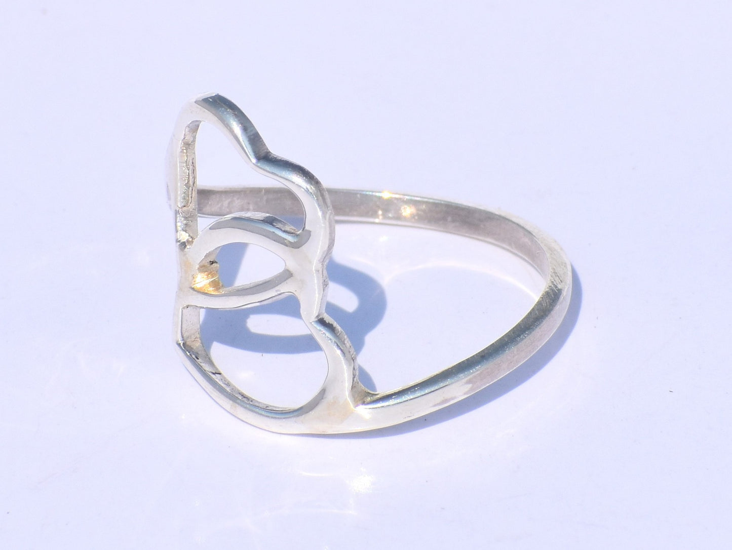 Heart Silver Ring, Double Heart Silver, 925 Silver Ring, Open Heart Ring, Chunky Ring, Statement Ring, Dainty Ring, Woman Gift, Gift For Her