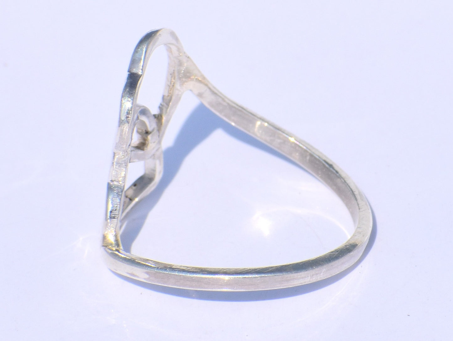 Heart Silver Ring, Double Heart Silver, 925 Silver Ring, Open Heart Ring, Chunky Ring, Statement Ring, Dainty Ring, Woman Gift, Gift For Her