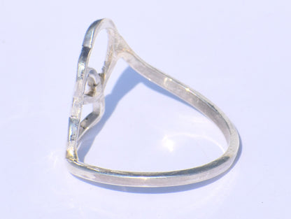 Heart Silver Ring, Double Heart Silver, 925 Silver Ring, Open Heart Ring, Chunky Ring, Statement Ring, Dainty Ring, Woman Gift, Gift For Her