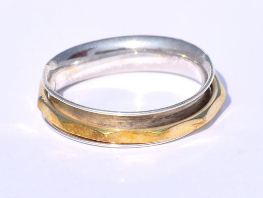 Spinner Ring, Minimalist Spinner Ring, Handmade Ring, Meditation Ring, Worry Ring, Fidget Ring, Silver Spinner Ring, Spinner Ring For woman