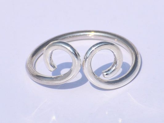 Spiral Ring, Women Ring, 925 Silver Ring, Handmade Ring, Fidget Ring, Swing Ring, Adjustable Ring, Knuckle Ring, Dainty Ring, Gift For Her