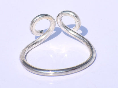 Spiral Ring, Women Ring, 925 Silver Ring, Handmade Ring, Fidget Ring, Swing Ring, Adjustable Ring, Knuckle Ring, Dainty Ring, Gift For Her