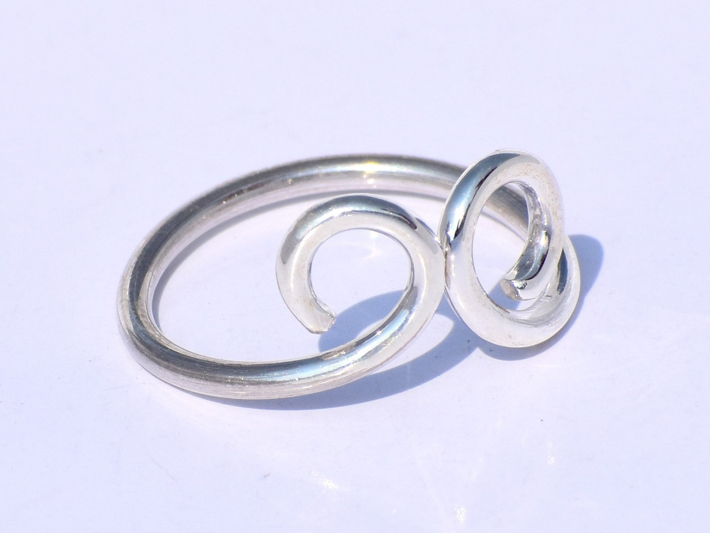 Spiral Ring, Women Ring, 925 Silver Ring, Handmade Ring, Fidget Ring, Swing Ring, Adjustable Ring, Knuckle Ring, Dainty Ring, Gift For Her