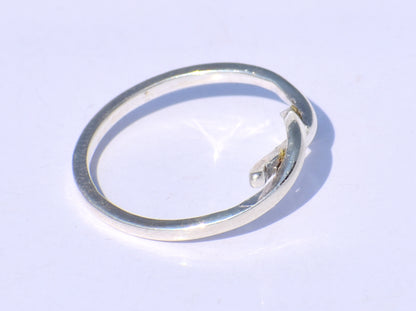 Knot Ring, Silver Rope Ring, Handmade Ring, 925 Sterling Ring, Silver Knuckle Ring, Statement Ring, Boho Ring, Silver Slim Ring,Gift For Her