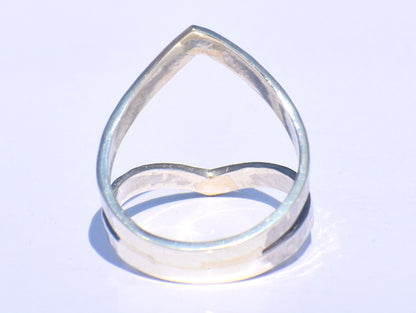 Chevron Ring, Handmade Ring, 925 Silver Ring, Band Ring, Hollow Ring, 925 Silver Ring, Chunky Ring, Unisex Ring, Hammered Ring, Gift For Her