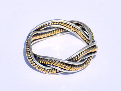 Silver Brass Band Ring, Sterling Silver Ring, Handmade Ring, Silver Brass Ring, Wire Ring, Jewelry For Women, Gift For Her, Statement Ring
