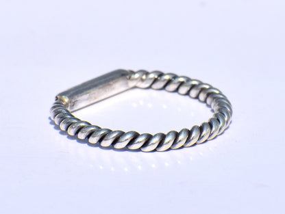 Silver Stacking Ring, Brass Head Ring, 925 Sterling Silver Ring, Nickel Free Silver, Unisex Ring, Handmade Ring, Fidget Ring, Chunky Ring