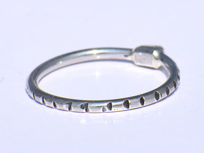 Silver Stacking Ring, Brass Dot Ring, Handcrafted Ring, Chunky Ring, Gift For Her, Statement Ring, Dainty Ring, Promise Ring, Trinity Ring