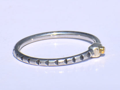Silver Stacking Ring, Brass Dot Ring, Handcrafted Ring, Chunky Ring, Gift For Her, Statement Ring, Dainty Ring, Promise Ring, Trinity Ring
