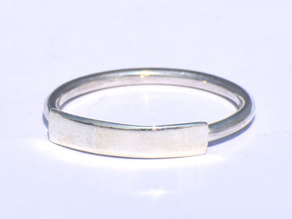 Silver Chunky Ring, Handmade Ring, 925 Sterling Silver Ring, Trinity Ring, Knuckle Ring, Dainty Ring, Gift For Her, Statement Ring, Bar Ring